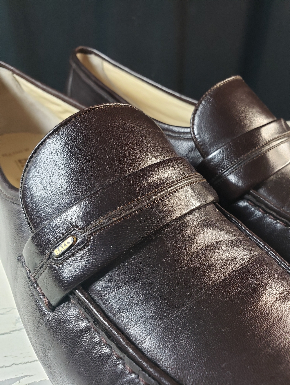 Bally 'Mathew' Loafer in Dark Brown - Men's size 12 - Picture 5 of 16